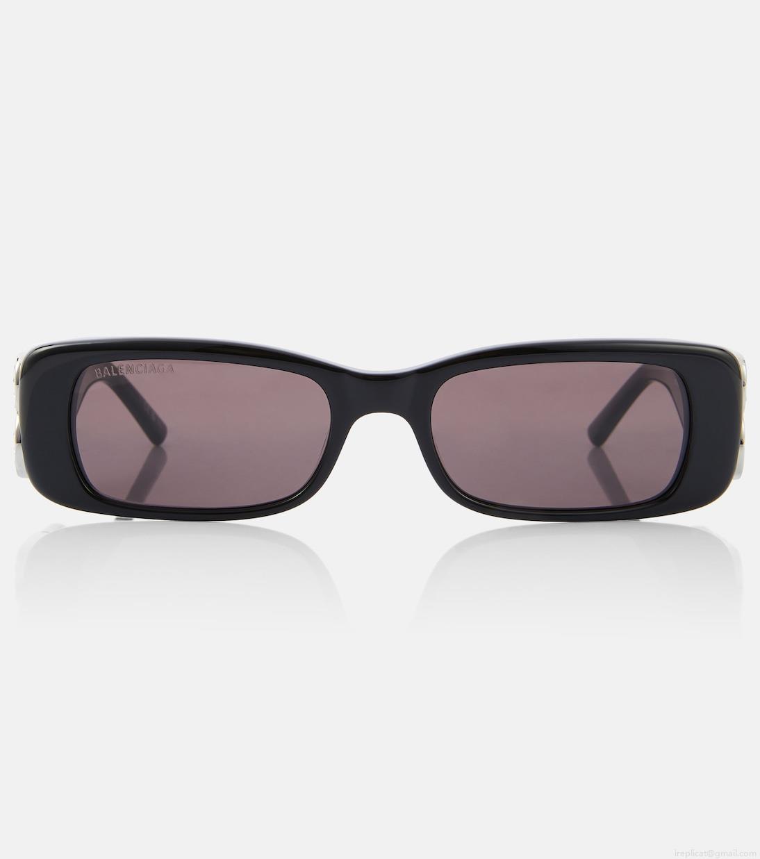 BalenciagaDynasty embellished rectangular sunglasses