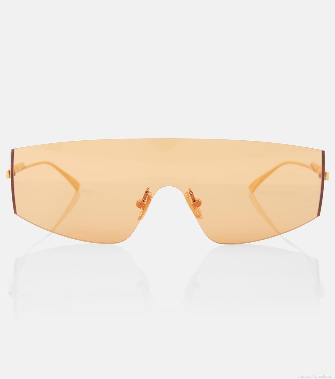 Bottega VenetaFuturistic shield sunglasses