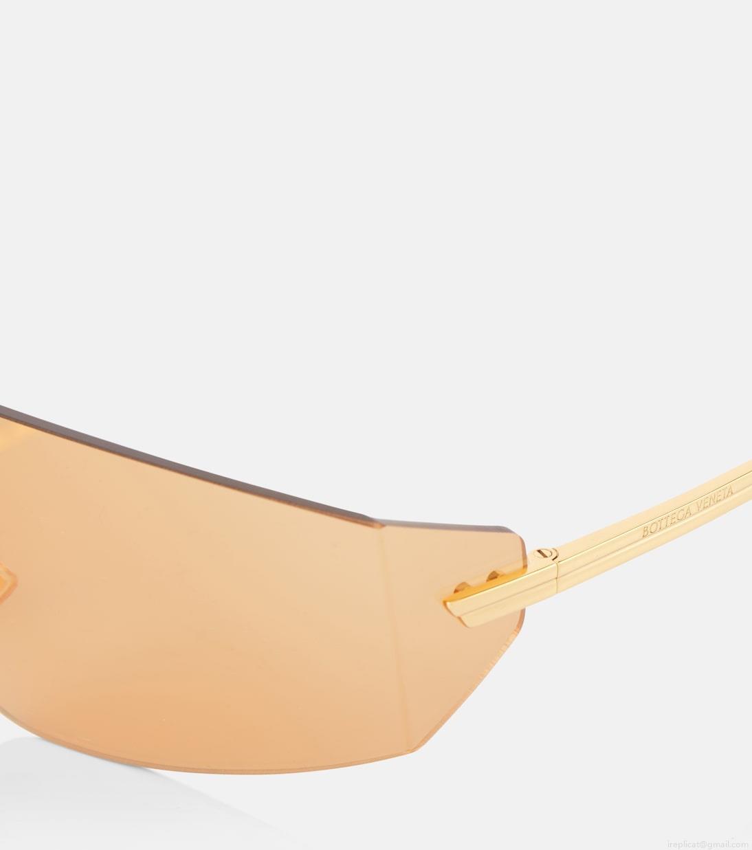 Bottega VenetaFuturistic shield sunglasses