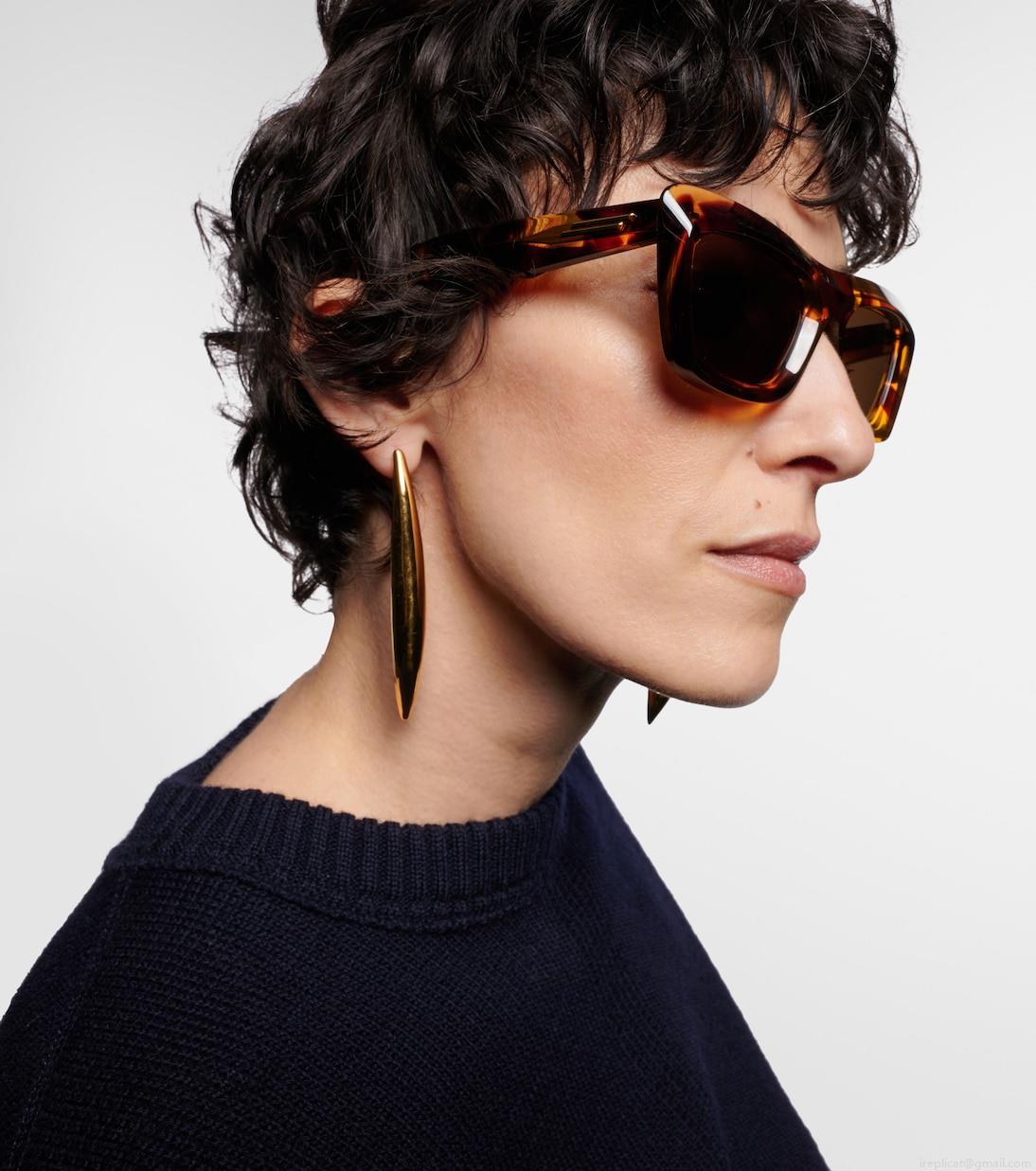 Bottega VenetaScoop rectangular sunglasses