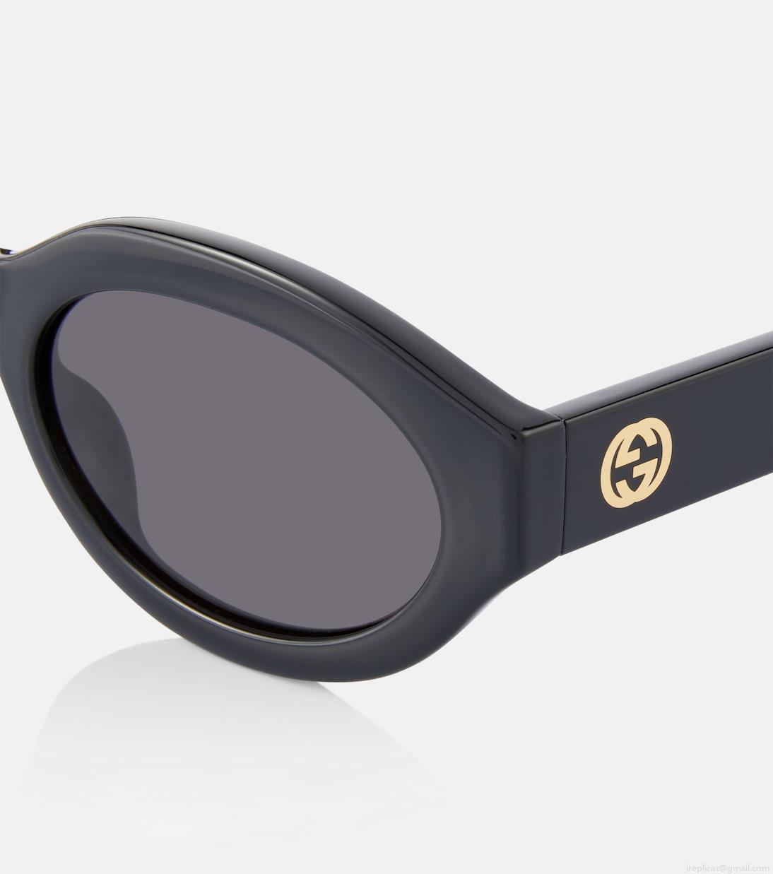 GucciMinimal GG oval sunglasses