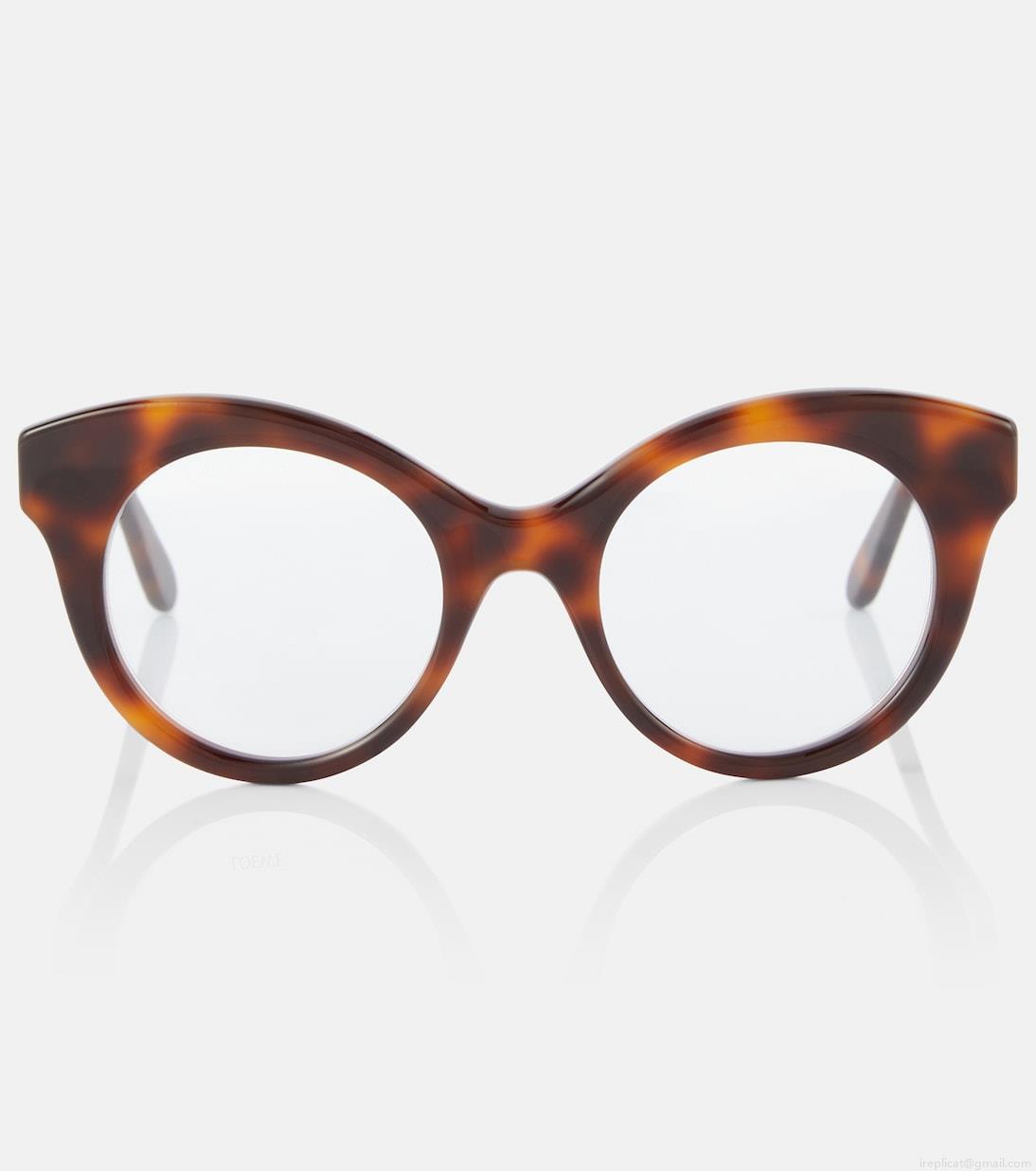 LoeweCurvy round glasses