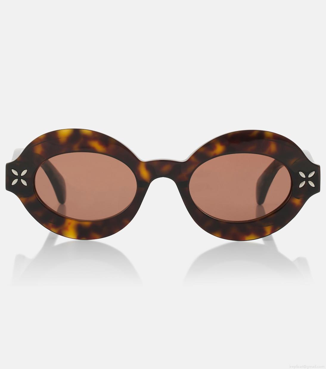 AlaïaPetal round sunglasses