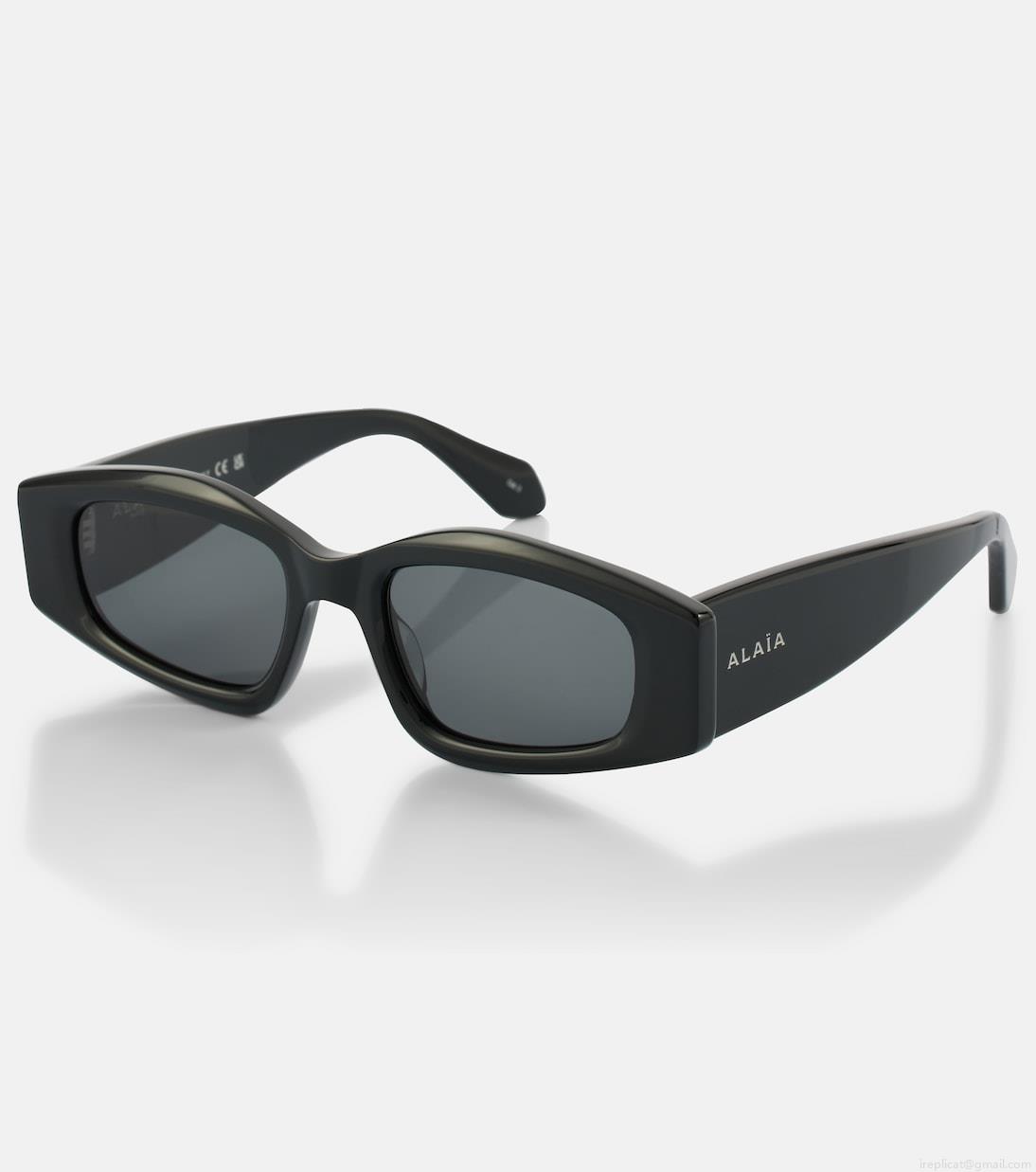 AlaïaLogo rectangular sunglasses