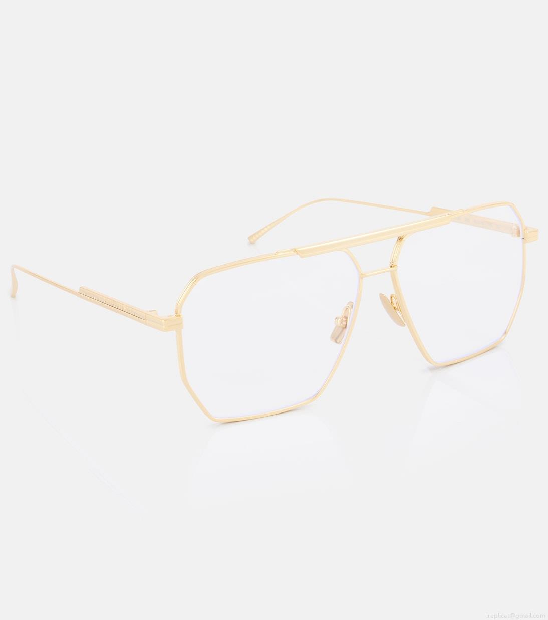 Bottega VenetaClassic aviator glasses